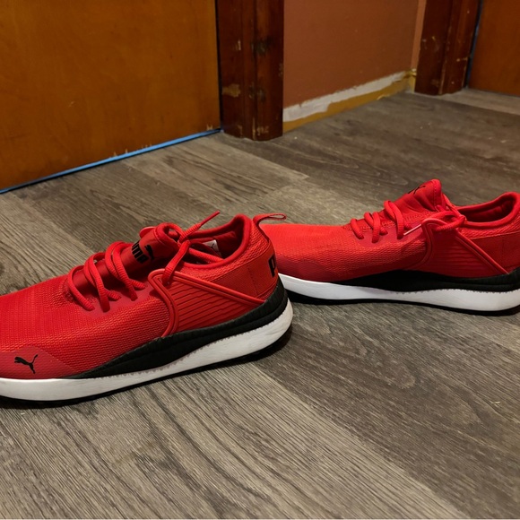 Puma Fiery Red Running Shoes - Picture 4 of 6